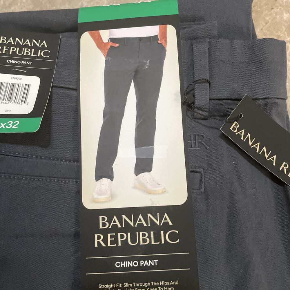 Banana Republic Men’s Chino Pant Size 38x32/ Gray